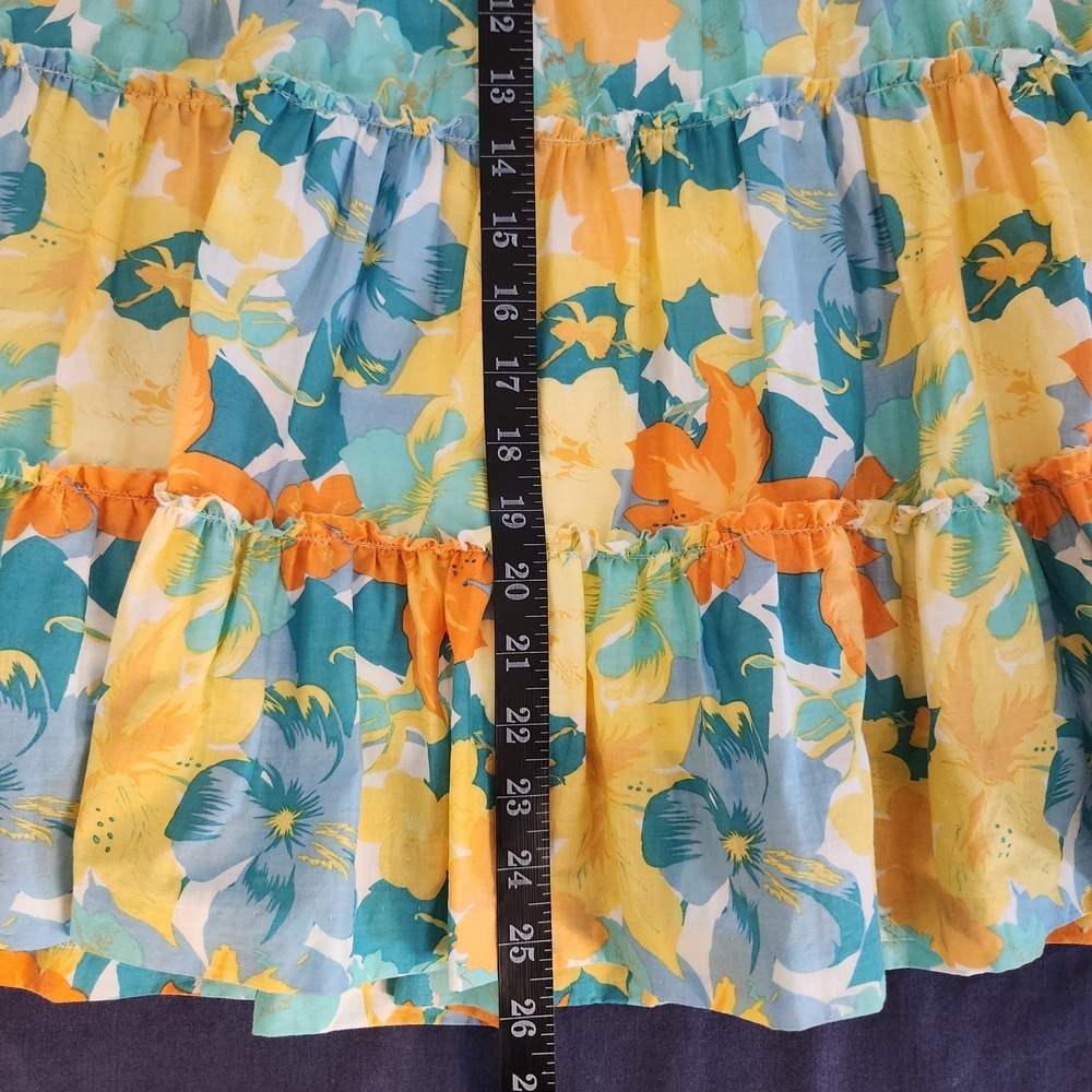 Nicole Miller Spring/Summer Floral Cottagecore/Indie/Y2K Tiered Skirt 14 - Picture 10 of 10